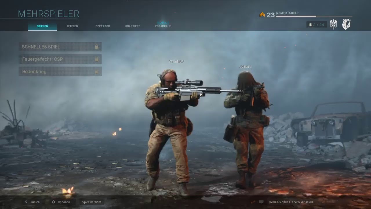 Das erste Playstation Cod mit tastatur
