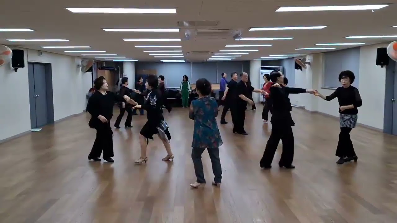 시니어라이프쑈/라틴 댄스  자이브 (Jive)/14주차/도봉1동 주민센터/지도 김연금선생님/