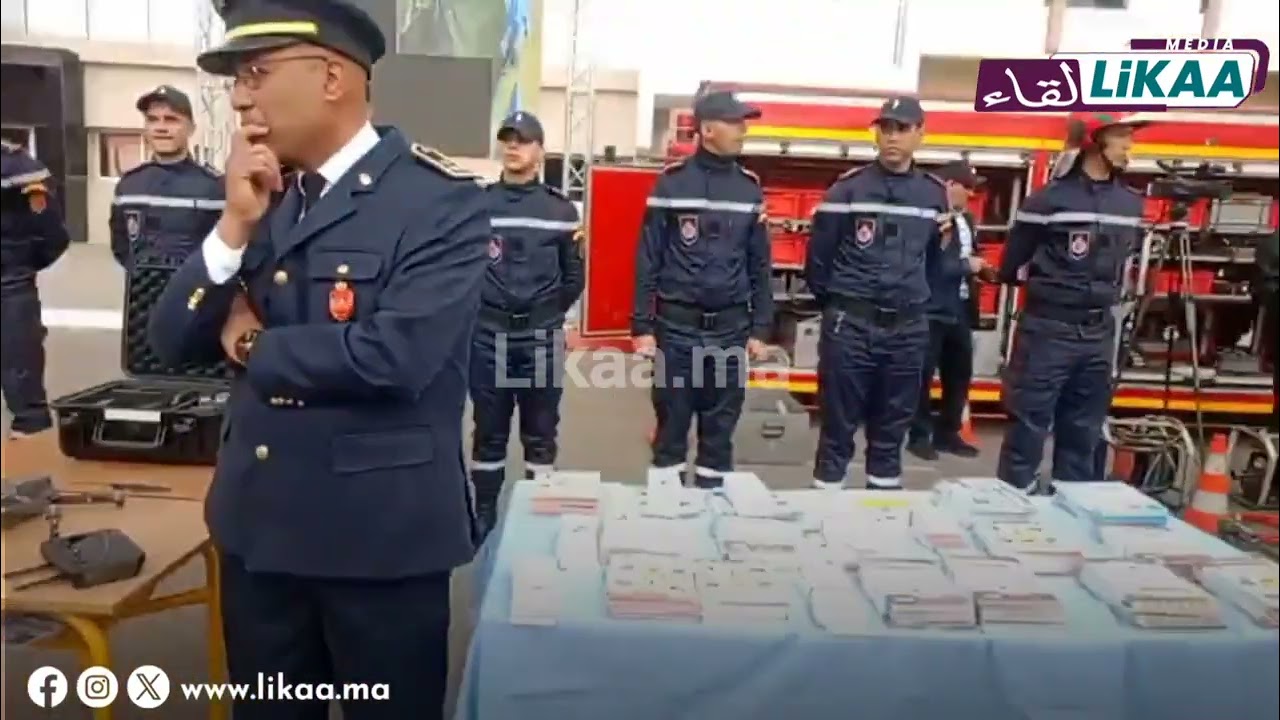 الإحتفال باليوم العالمي للوقاية المدنية بحضور الوالي امهيدية  وعودة الدار البيضاء