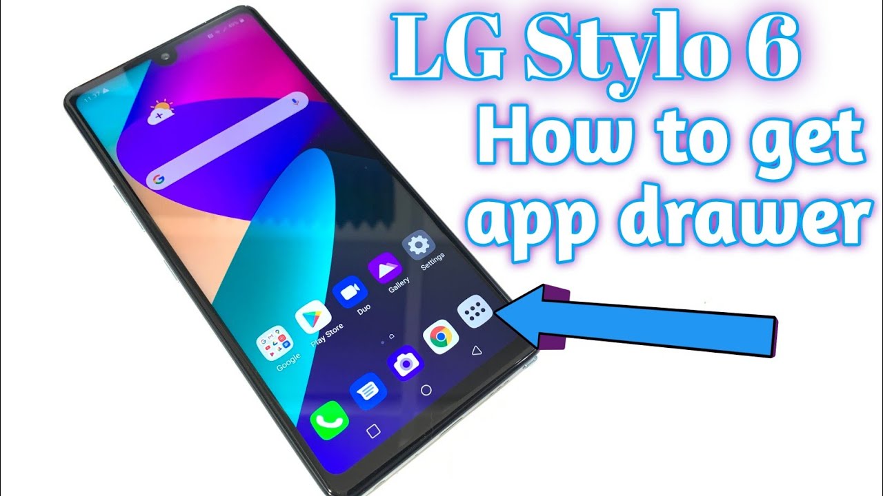 LG Stylo 6: Как включить меню приложений