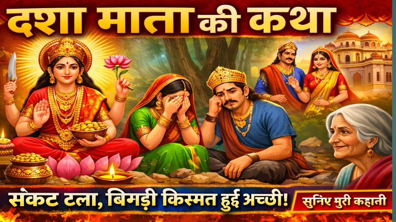 दशा माता की पवित्र कथा | संकट हरने वाली माँ की चमत्कारी कहानी | Dasha Mata Ki Katha  #DashamataKatha