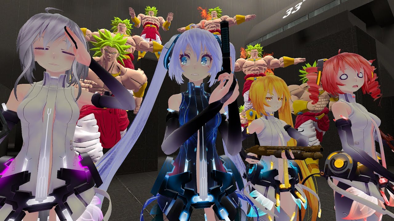 Miku crew vs Broly army!!!! Left 4 Dead 2 Tanks Playground