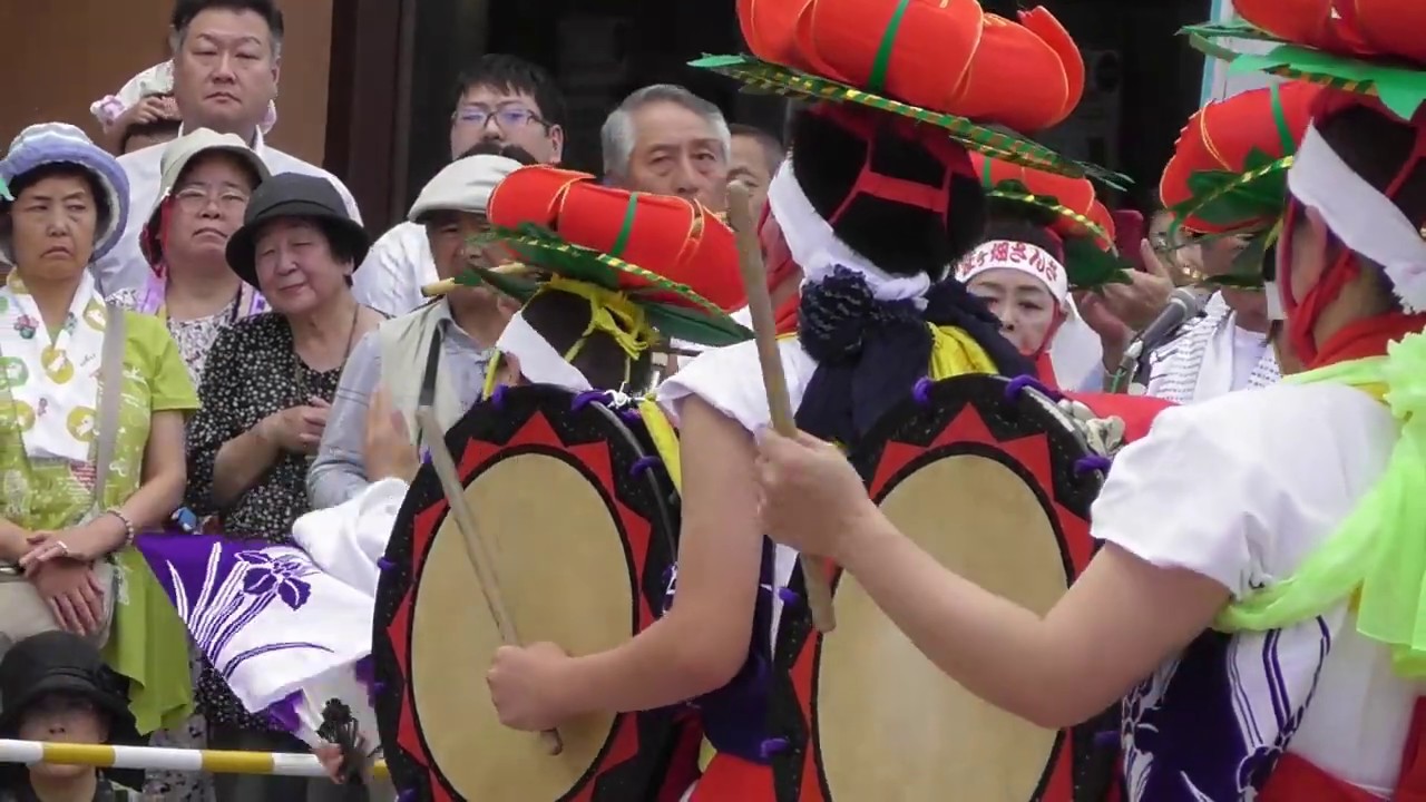 盛岡さんさ踊り20170802　庄ヶ畑郷土芸能振興会による盛岡さんさ踊り披露　ズーム視点版　パート２