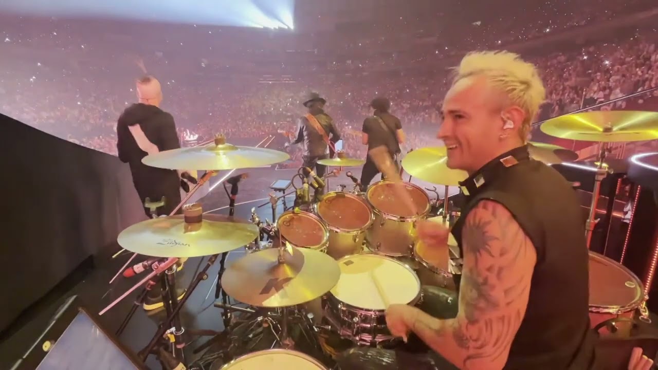 Alex Gómez drum cam RBD 2023 bésame sin miedo