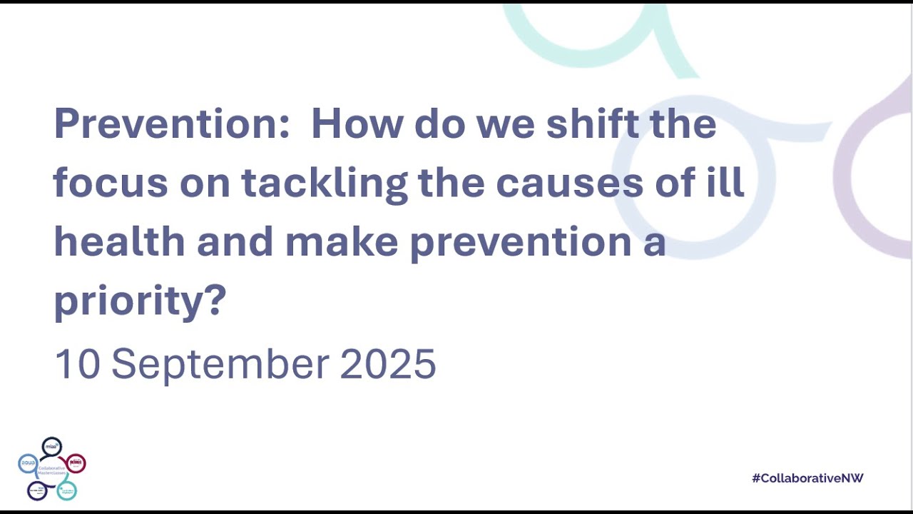 How do we shift the focus on tackling the causes of ill health and make prevention a priority?
