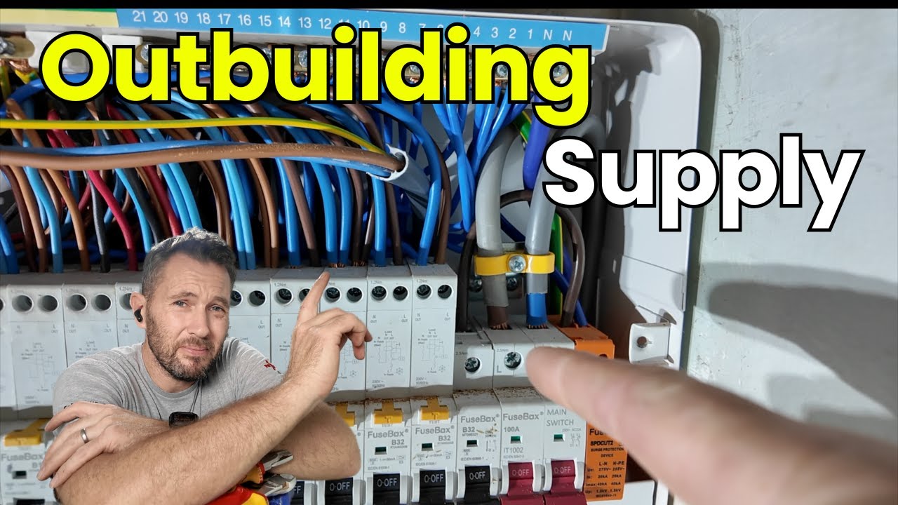 NEW OUTBUILDING SUPPLY AND TESTING ELECTRICS