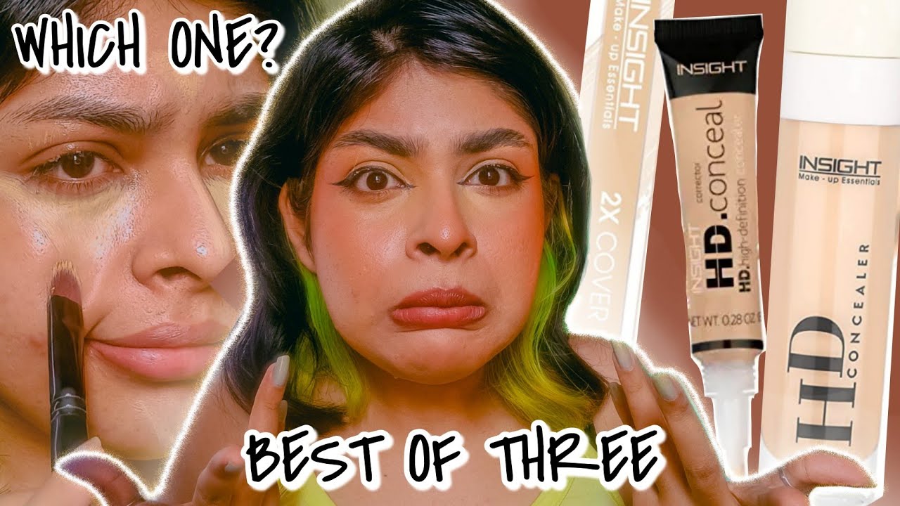 BEST OF INSIGHT CONCEALERS ✨INSIGHT HD CONCEAL Vs INSIGHT 2X COVER CONCEALER Vs INSIGHT HD CONCEALER