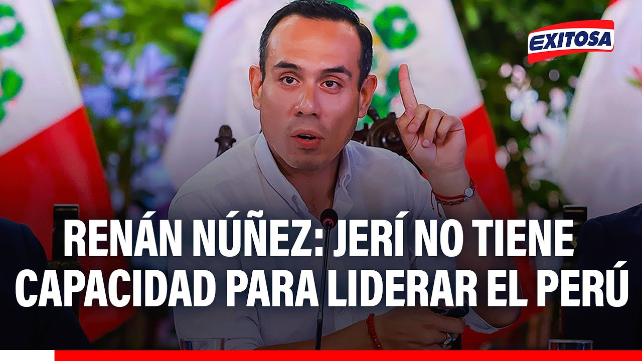 🔴🔵 José Jerí NO TIENE CAPACIDAD para liderar el país hasta julio, señala Renán Núñez