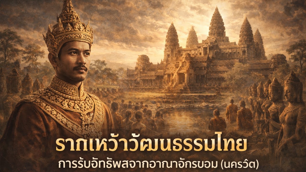 รากเหง้าวัฒนธรรมไทย: การรับอิทธิพลจากอาณาจักรขอม (นครวัด)