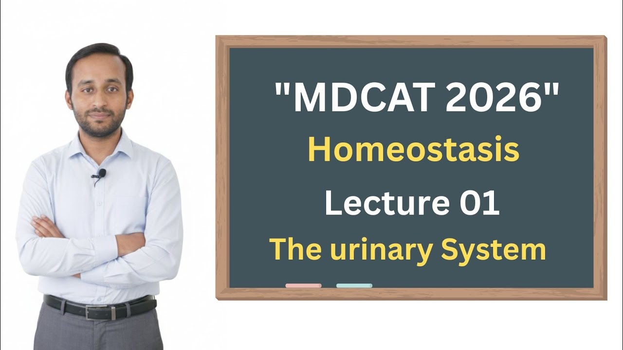 Homeostasis || structure and function of urinary system || mdcat preparation || class 12 biology 