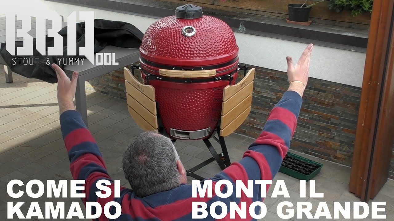 Come si monta e cos'è il Kamado Bono Grande. Quanti accessori!