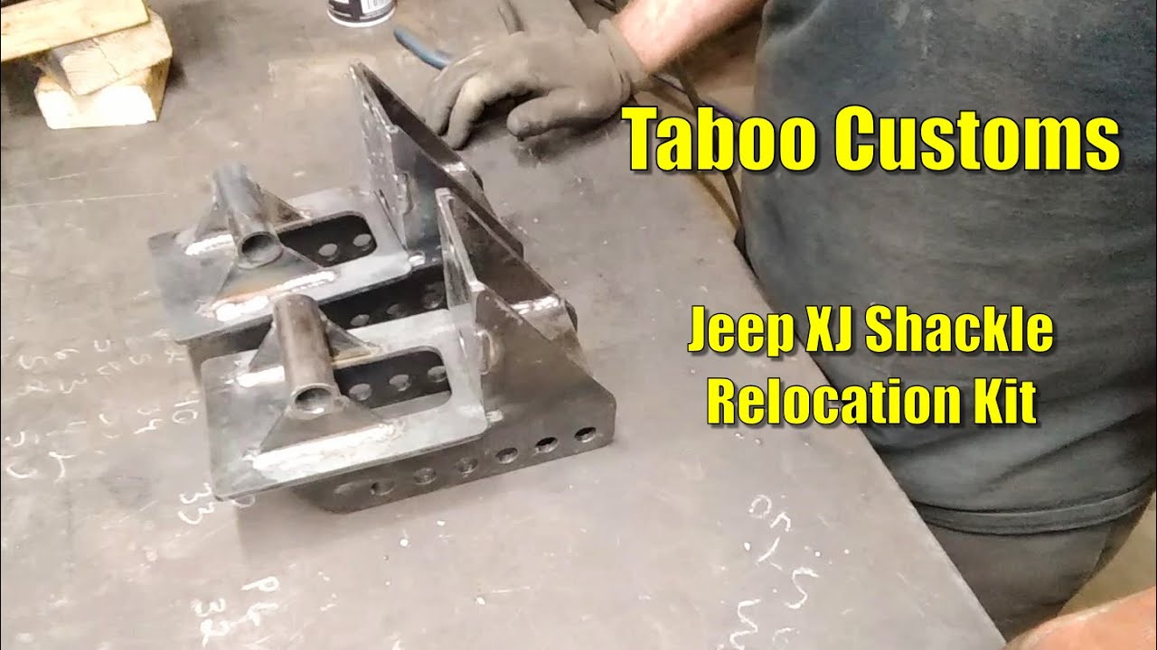 Jeep Cherokee Rear Shackle Relocation Kit