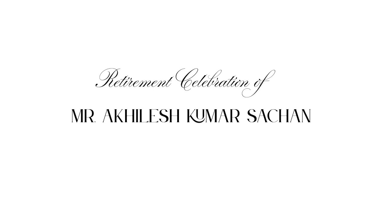 Retirement Celebration of Mr Akhilesh Kumar Sachan Irrigation Department U P
