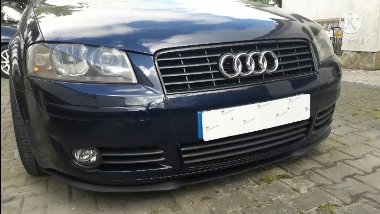 Cupra R Front Spoiler Bumper Lip on a Audi A3 8P