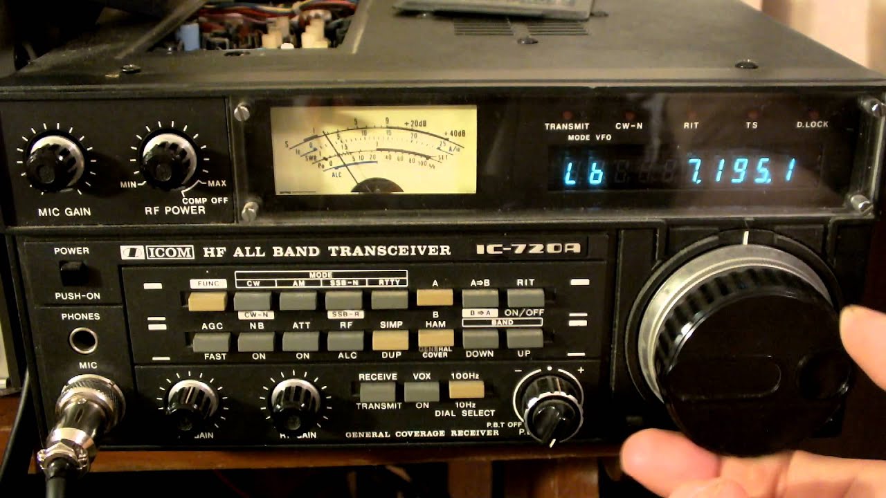 Радиопередатчик ICOM 720A HAM HF IC-720A с реле vid1