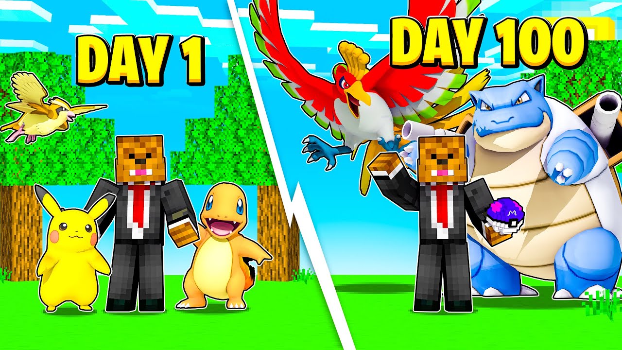 I Survived 100 Days In Minecraft Pixelmon (Here's What Happened)