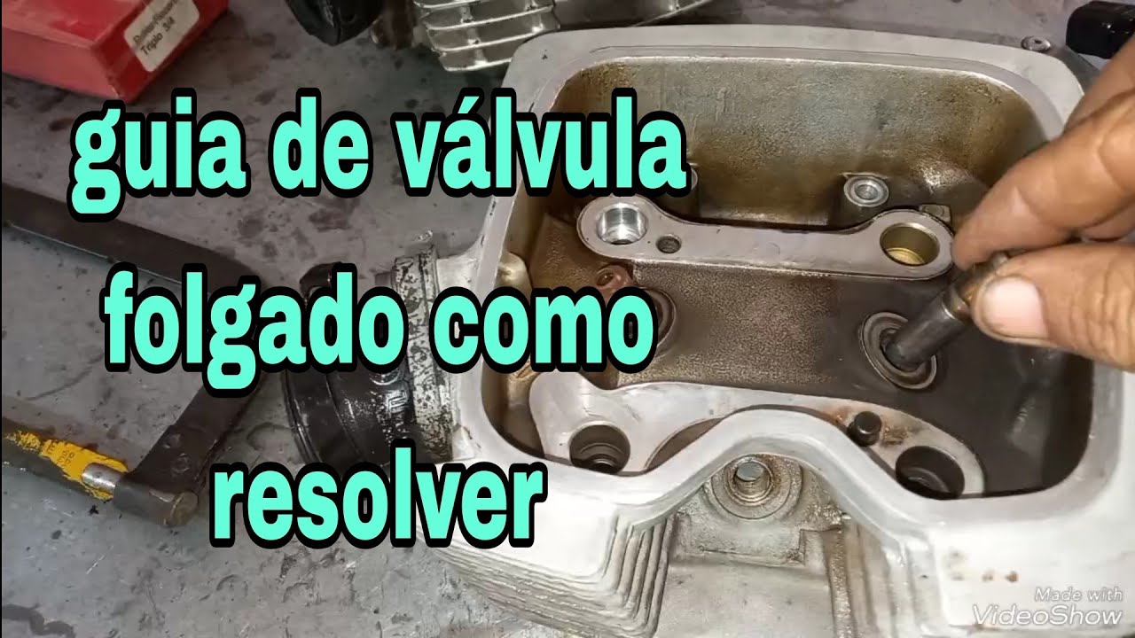 guia de válvula folgado como resolver