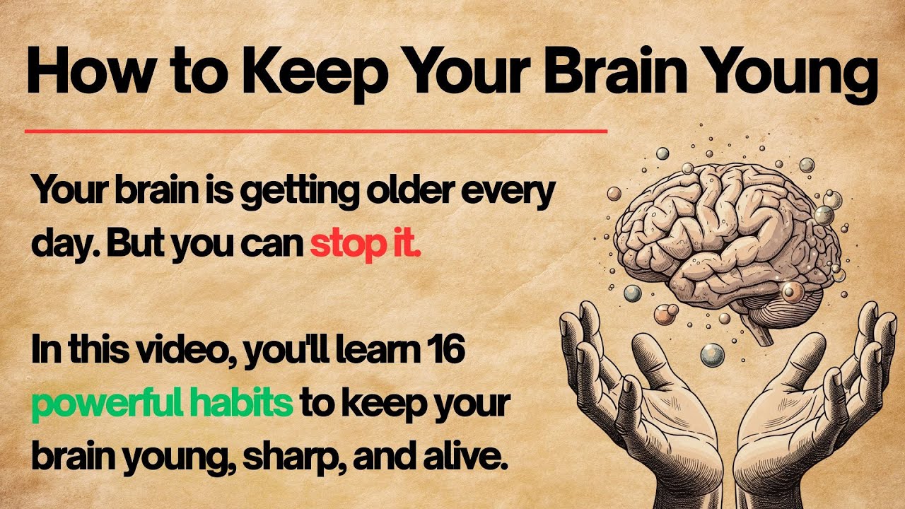 How to Keep Your Brain Young 🧠 || Graded Reader || Improve English Fluency Naturally ✅️