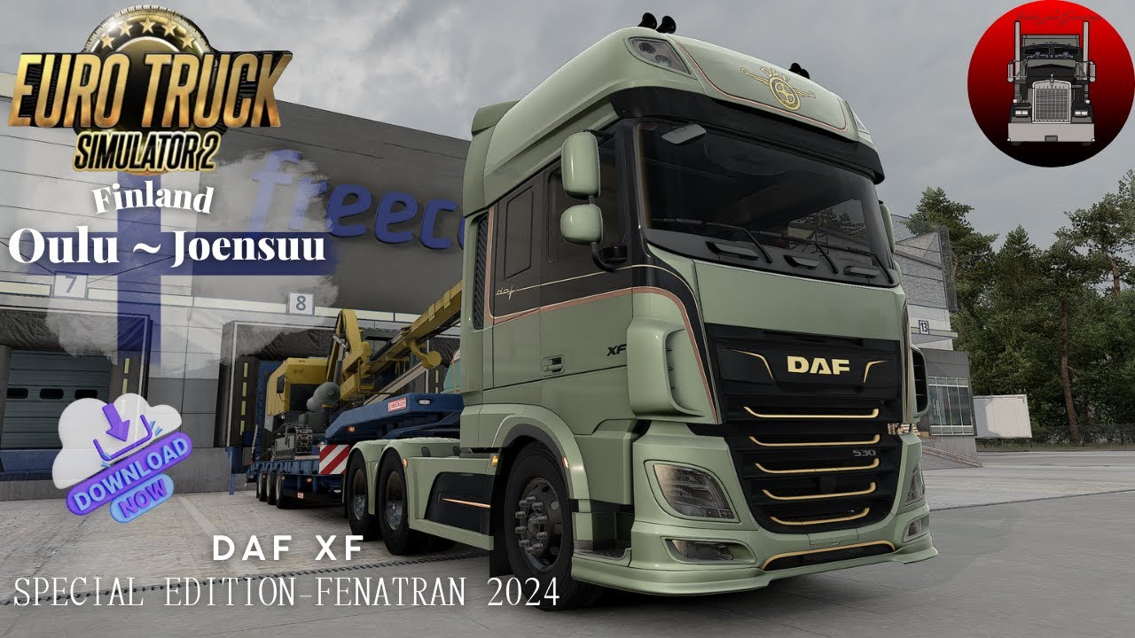 DAF XF Special Edition Fenatran 2024 Euro Truck Simulator 2 v1.57 Mod｜ Finland Route POV Driving
