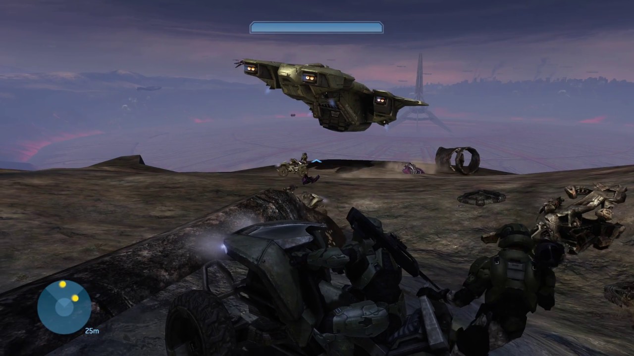 [4K] Halo 3 - The Storm Mission on Xbox One X Enhanced Backwards Compatibility