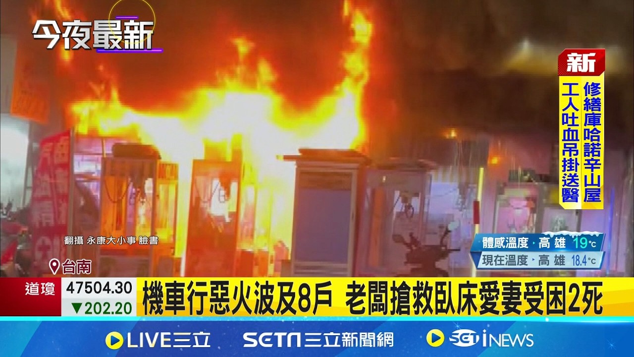機車行惡火波及8戶 老闆搶救臥床愛妻受困2死  2月才遭毒駕肇事撞店面! 機車行火警老闆夫妻雙亡│記者 王紹宇 翁郁雯│新聞一把抓20260311│三立新聞台
