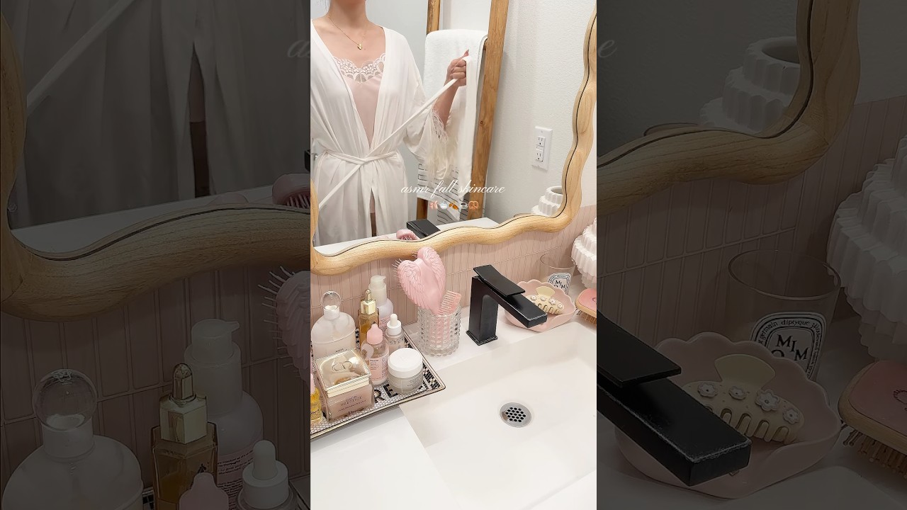 🍂🧴Fall glassskin routine #aesthetic #skincare #selfcare #nightroutine #facial #asmr
