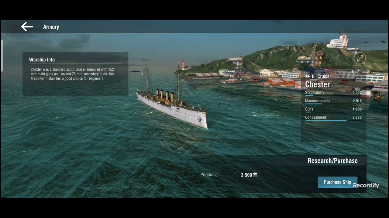 Trying world of warship blitz for the first time