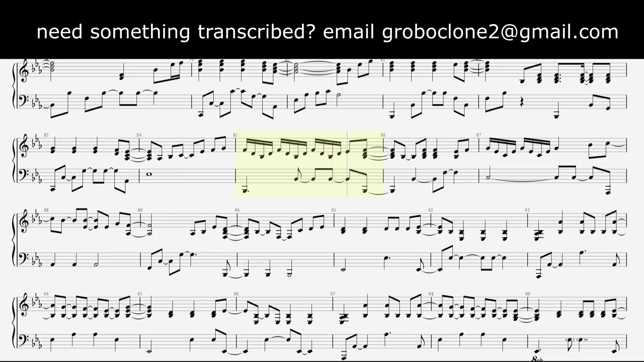 Smashing Pumpkins - 1979 || PIANO SHEET MUSIC