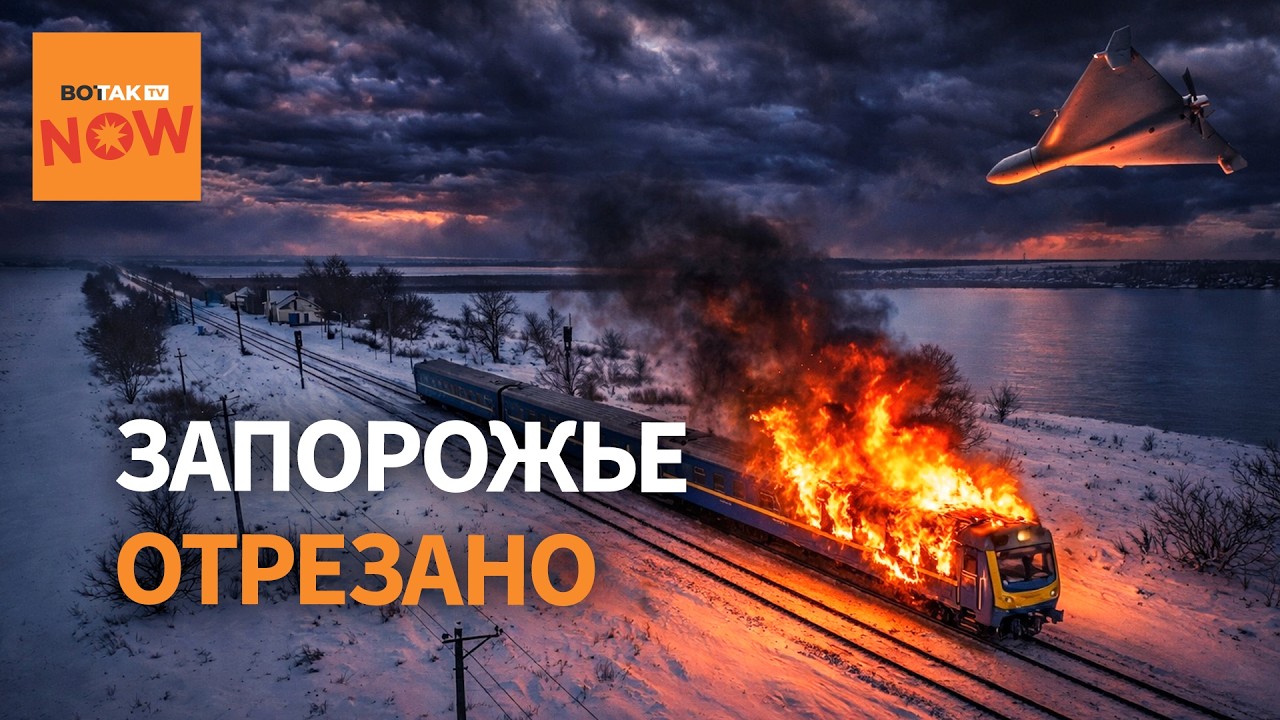 Удар по железной дороге: движение до Запорожья прервано