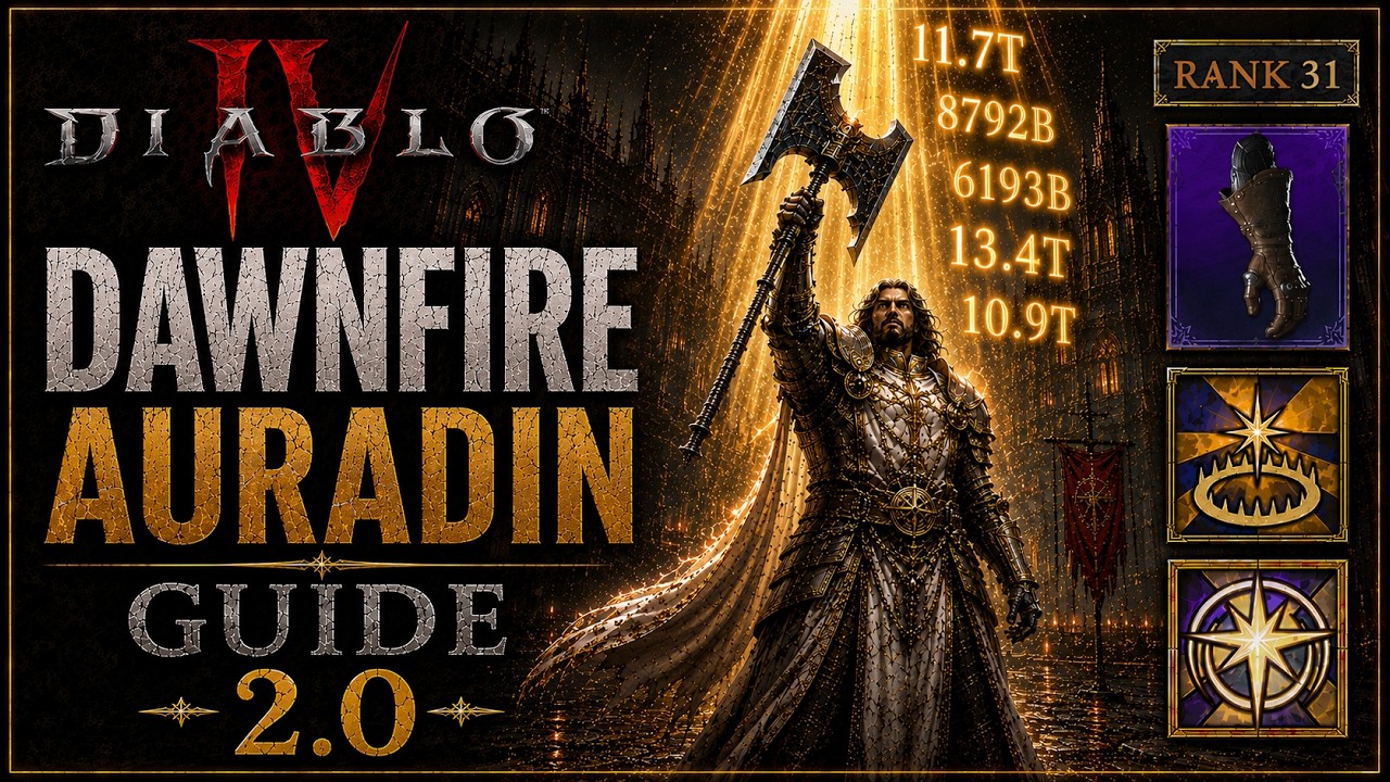 Diablo 4 &mdash; Гайд на Dawnfire Auradin Паладина 2.0 &mdash; ОБНОВЛЕННЫЙ &mdash; 14 сезон