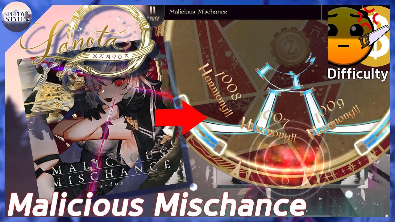 [Lanota] It's Behind You... - Malicious Mischance Perfect Purified [Master 14]