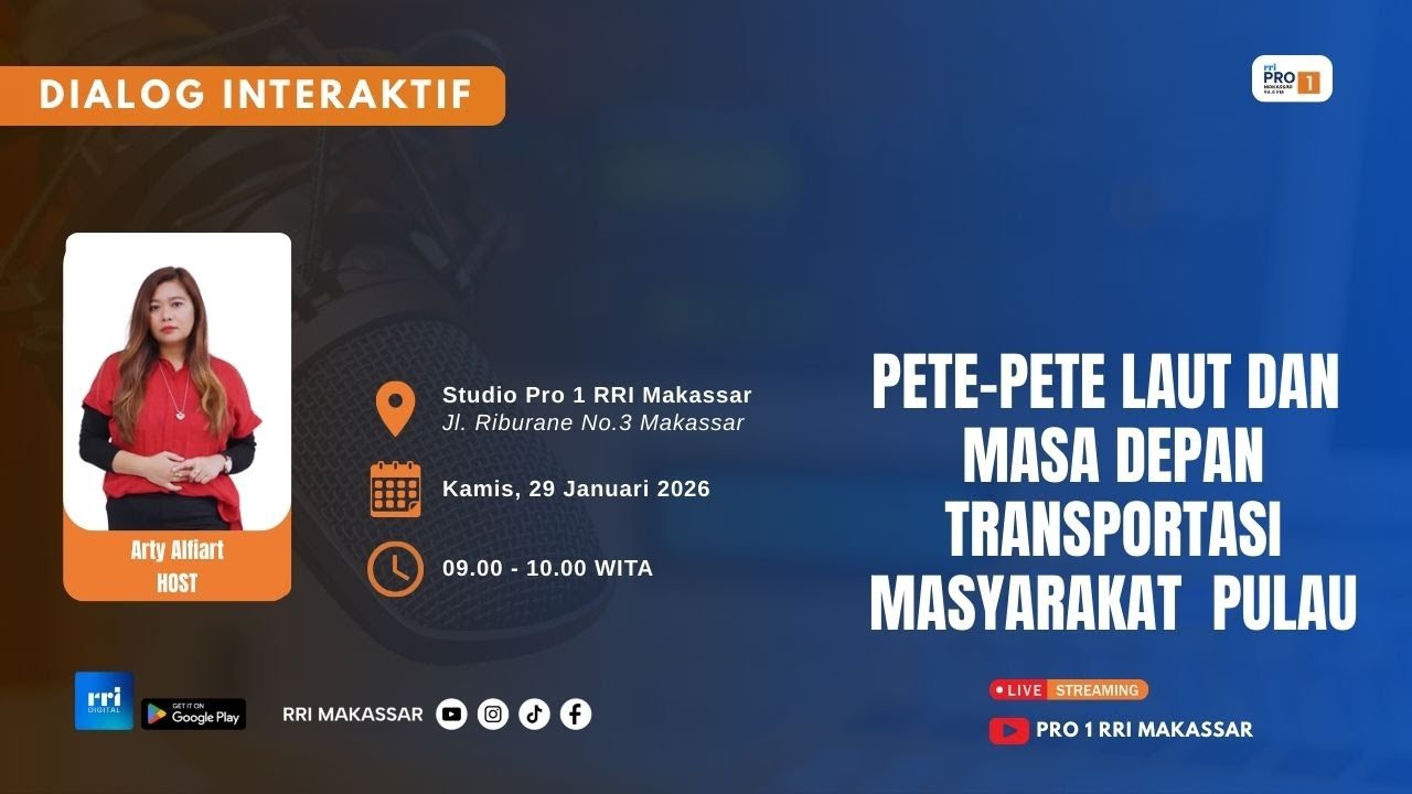 Pete-Pete Laut dan Masa Depan transportasi Masyarakat Pulau || Kamis, 29 Januari 2026