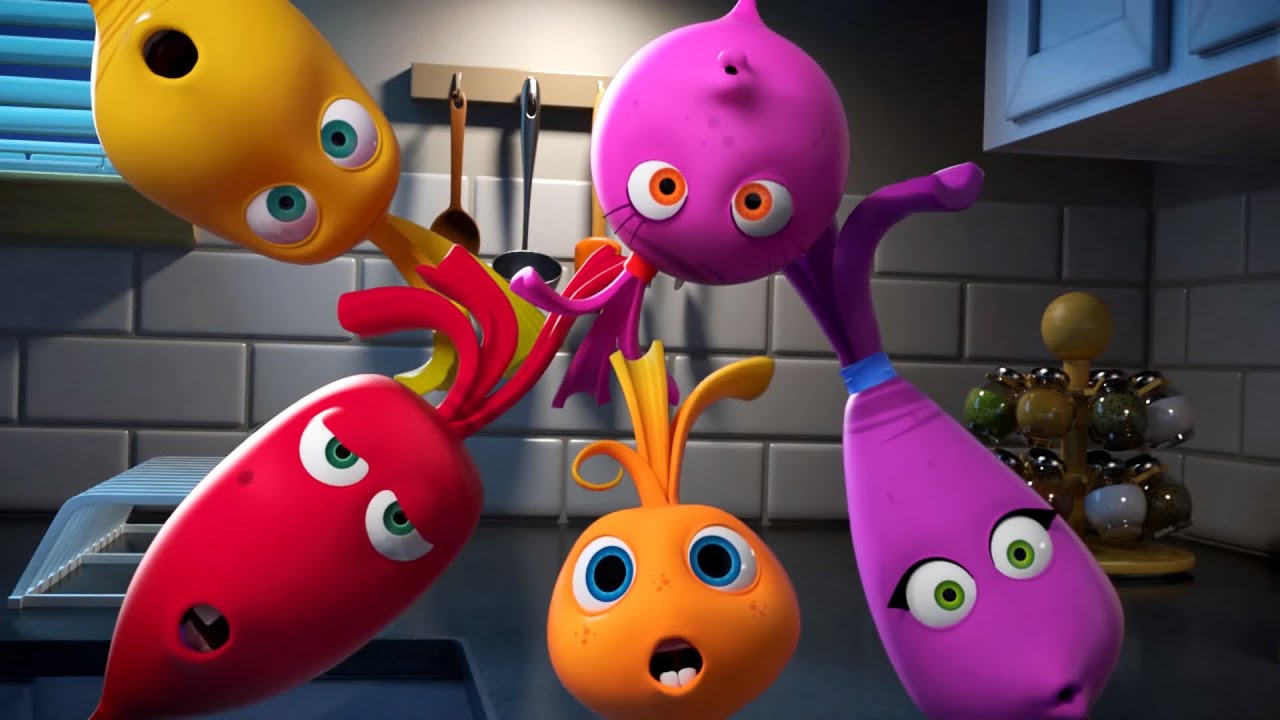 Прикольный мультик «Овощная вечеринка» - Посудомоечная машина (74 серия)