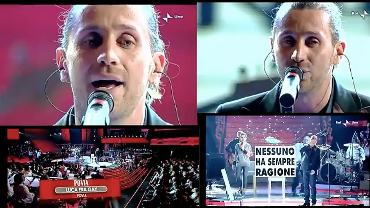 Povia - Luca era gay - 2ª a Sanremo (canzone che gli ha chiuso le porte).