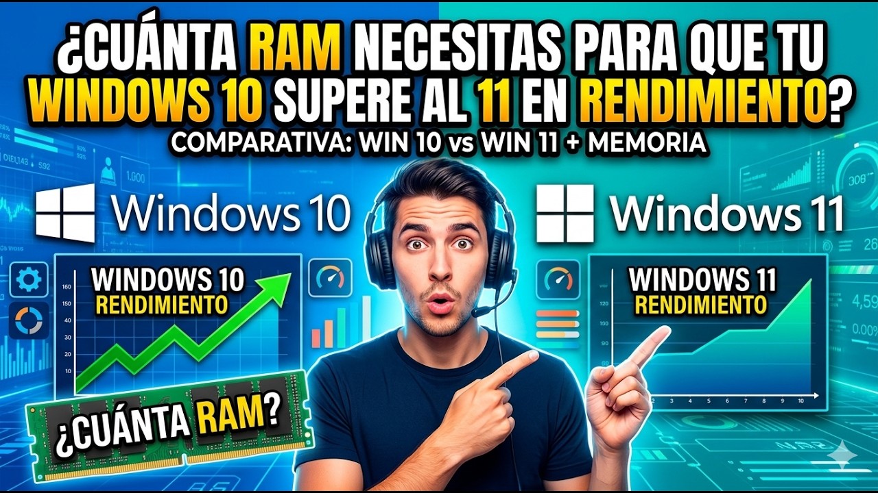 ¡Vuela en Windows 10! La cantidad de RAM exacta para superar al 11./2026?