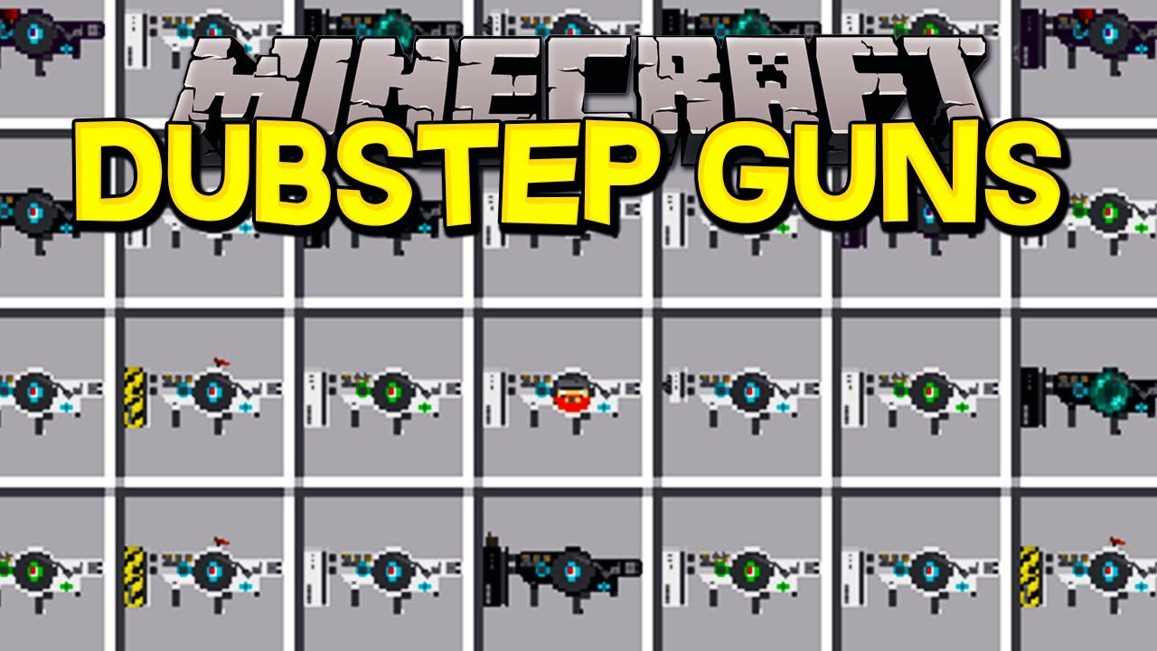 Minecraft DUBSTEP WEAPONS MOD! | WEAPONS THAT PLAY MUSIC, INSANE POWERS, & MORE! | Modded Mini-Game