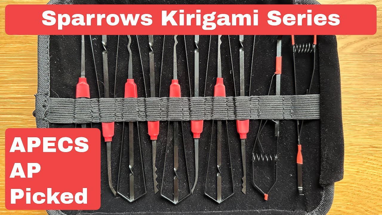 Sparrow Kirigami Series: APECS AP Cylinder picked with Kirigami tension tool