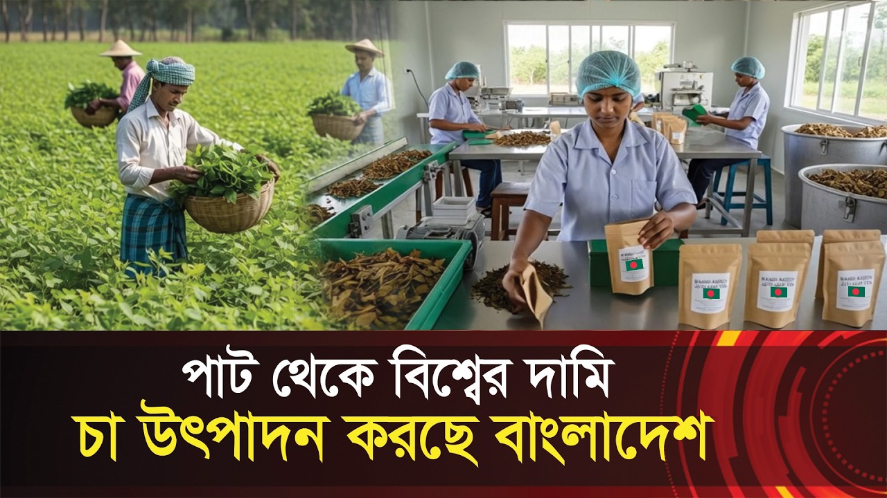 পাট থেকে বিশ্বের দামি চা উৎপাদন করছে বাংলাদেশ !! হাজার কোটি টাকার হাতছানি !! Jute Tea - Bangladesh