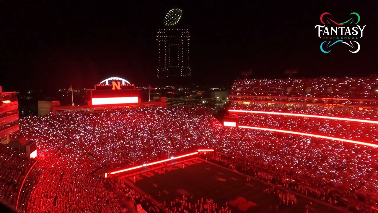 Husker Football Drone Show 090724