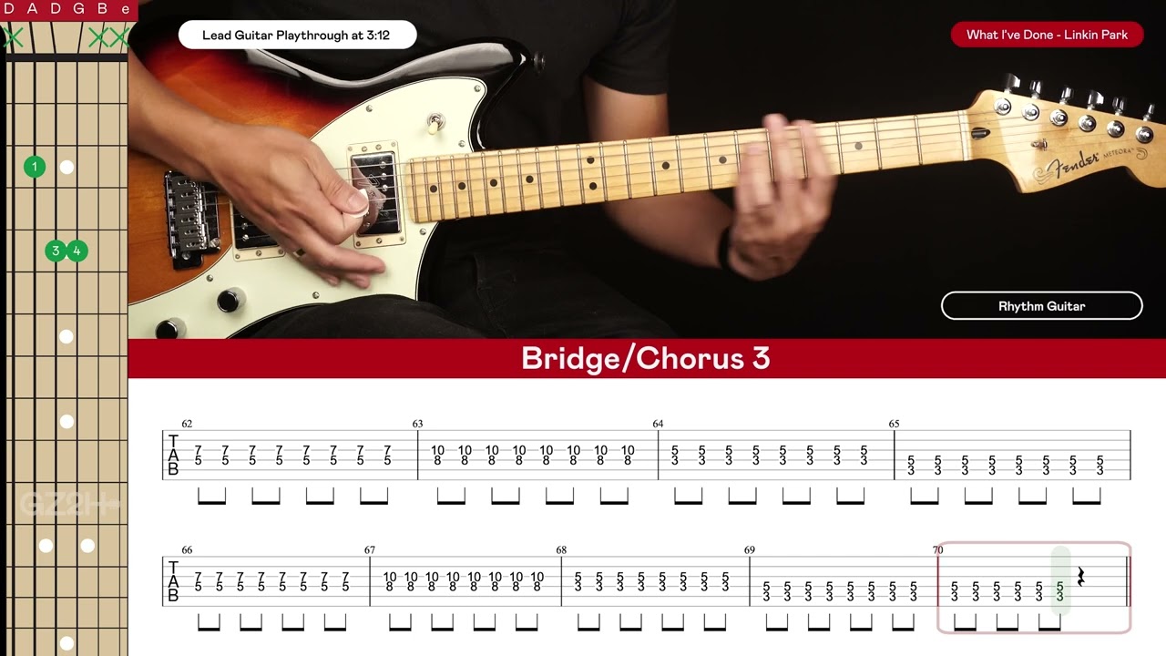 What I've Done Electric Guitar Cover Linkin Park 🎸|Tabs + Chords|