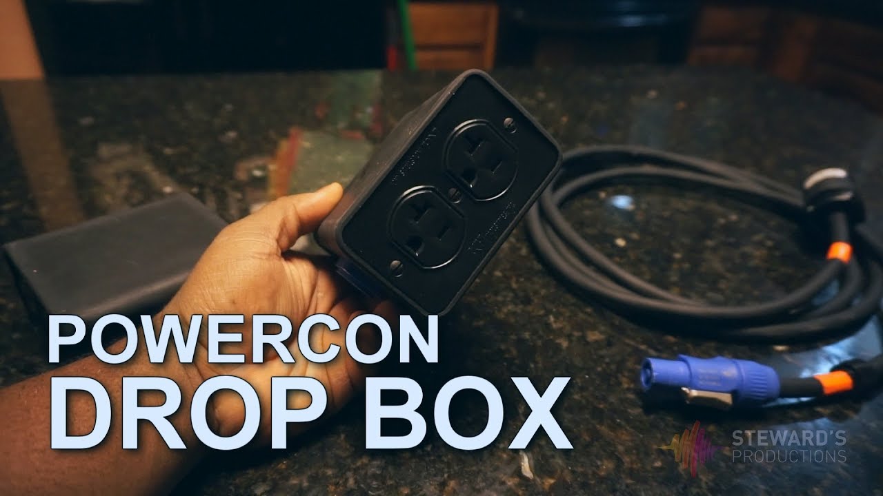 Powercon Drop Box Сценическое освещение и советы диджеям