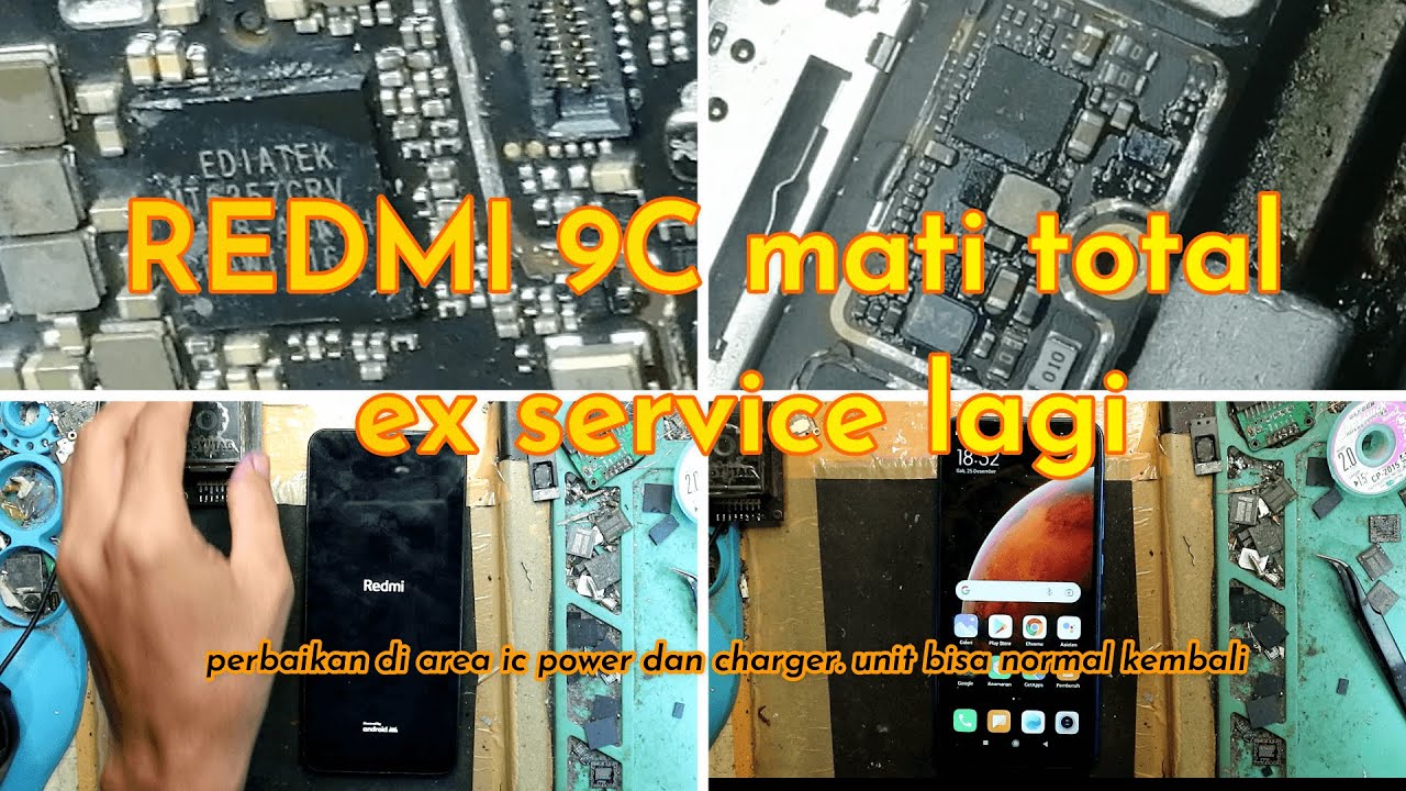 Redmi 9c полностью вышел из строя из-за некачественного обслуживания. Ранее ремонтировали блок пи...