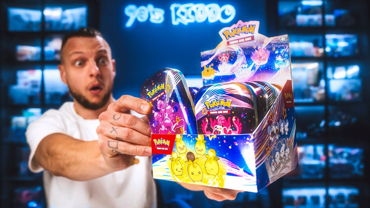 Pokémon Paldean Fates Mini Tins mají maximální nálož karet!