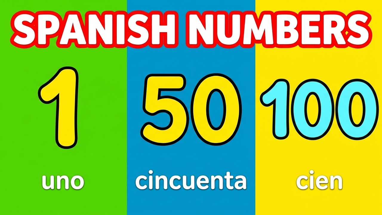 Count to 100 - Spanish Numbers - Learn Spanish - Count to 100 song