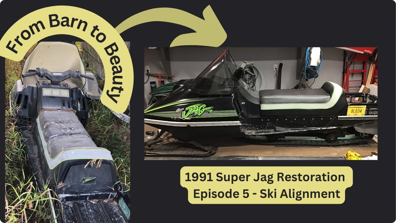 1991 Arctic Cat Super Jag Restoration | Episode 5 | Ski Alignment