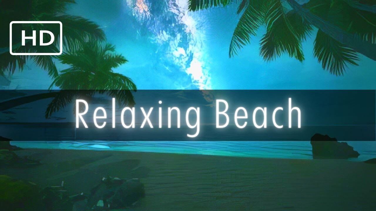Ambient beach sounds at night | Soothing nature sounds