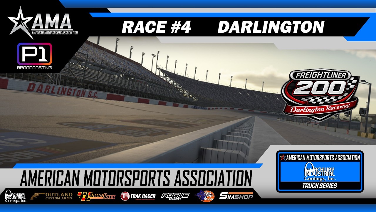 🏁AMA Archway Industrial Coatings Truck Series 🏁 | DARLINGTON | 2026R4 | iRacing NASCAR Broadcast