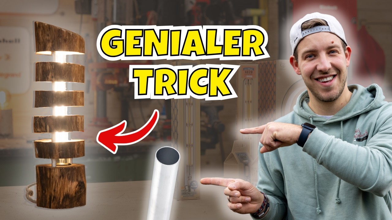 DESIGNERLAMPE mit ABSTANDS-TRICK ganz einfach selber bauen!