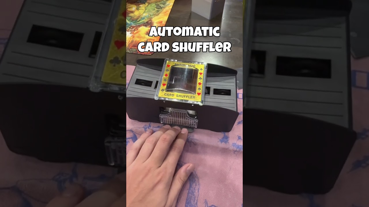 Automatic card shuffler for mtg cards 