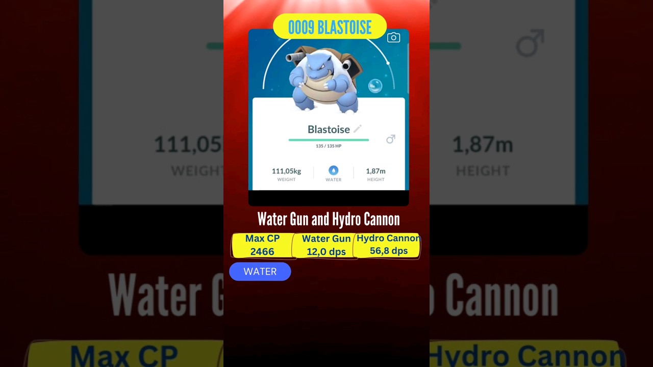 0009 Blastoise Subscribe to this channel so I can invite you to live raids in New York, Tokyo, Paris
